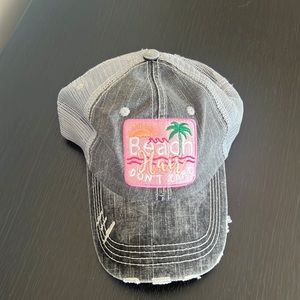 NWT * Katydid Grey Beach Hair Don’t Care Trucker Hat